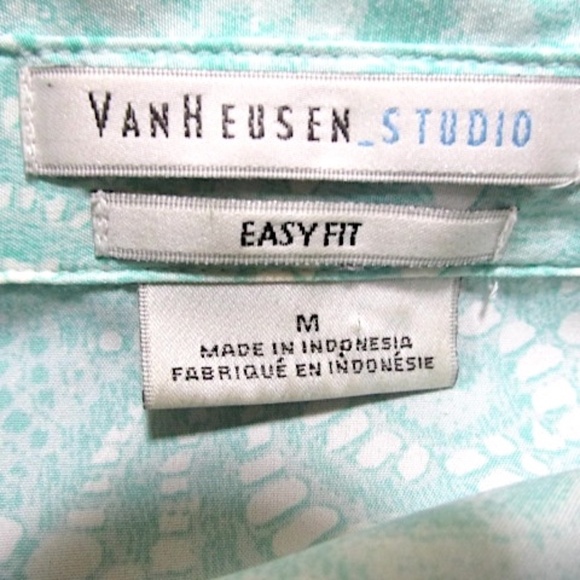 VanHeusen Studio Long-sleeved Blouse, Size M - Picture 8 of 8